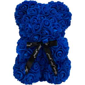 Rosenbär 25cm – Dunkelblau