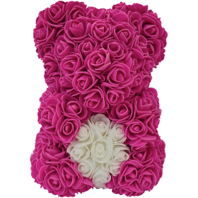 Rosenbär 25cm - Pink - Herz