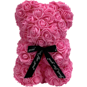 Rosenbär 25cm – Rosa Pink