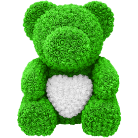 Rosenbär 70cm - Grun - Herz