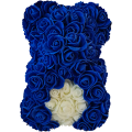 Rosenbär 25cm - Dunkelblau - Herz